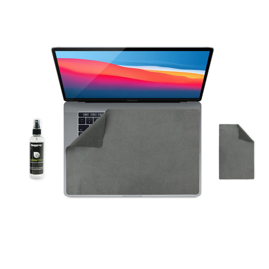 15" MacBook Pro Screen Protector Keyboard Cover & Cleaning Kit Turbo Pac - ShaggyMax